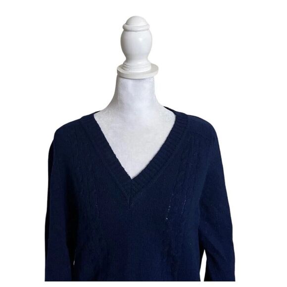 Vintage Gaeltarra West Country Irish Shetland Blue Knit 100% Wool Sweater EU 40 - Picture 2 of 7